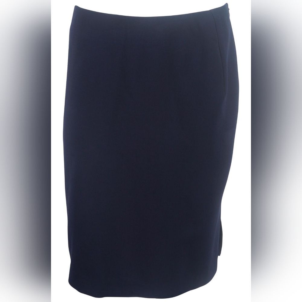 Ralph Lauren Classic Navy Pencil Skirt (Can413) Purple Label